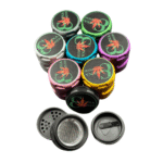 CANNA CRUSHER 63 MM 4 PART EXTRA TALL GRINDER WITH GLASS WINDOWS