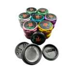 CANNA CRUSHER 63 MM 4 PART EXTRA TALL GRINDER WITH GLASS WINDOWS - Image 2