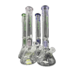 13.5 INCH HIGHSMO BONG WITH MATCHING PERK - PINK