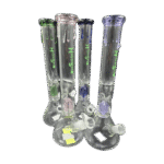 13.5 INCH HIGHSMO BONG WITH MATCHING PERK - PINK - Image 2