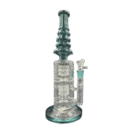 12 INCH CHRISTMAS TREE BONG/RIG WITH DOUBLE PERKS