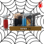 SPIDER SINGLE FLAME CURVED HANDHELD TORCH WITH LOCK (969)