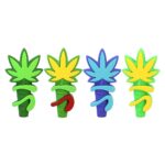 POT LEAF SILICONE HAND PIPE