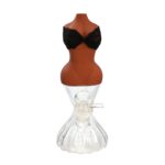 8 INCH GLASS BASE BONG WITH SILICONE LADY BOOBIES TOP WHITE AND BLACK - Image 5