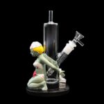 9 INCH GLASS AND RESIN ZOMBIE NURSE BONG. CLEARANCE PRICE 50% OFF! - Image 7