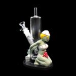 9 INCH GLASS AND RESIN ZOMBIE NURSE BONG. CLEARANCE PRICE 50% OFF! - Image 8
