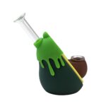 5 INCH SILICONE AVACADO BONG. CLEARANCE SALE 50% OFF - Image 5