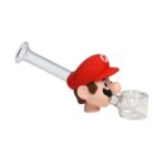 5 INCH MARIO SILICONE AND GLASS SMOKING PIPE - Image 7
