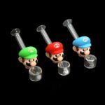 5 INCH MARIO SILICONE AND GLASS SMOKING PIPE - Image 3