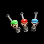 5 INCH MARIO SILICONE AND GLASS SMOKING PIPE - Image 4