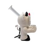 6 INCH SILICONE HELLO KITTY BONG WITH GLASS MOUTHPIECE - Image 9