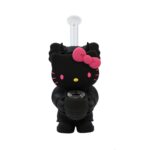 6 INCH SILICONE HELLO KITTY BONG WITH GLASS MOUTHPIECE - Image 11