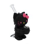 6 INCH SILICONE HELLO KITTY BONG WITH GLASS MOUTHPIECE - Image 12