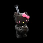6 INCH SILICONE HELLO KITTY BONG WITH GLASS MOUTHPIECE - Image 10