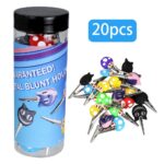 DISPLAY OF 20 ROACH CLIPS IN A DISPLAY CONTAINER