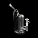 8.5 INCH GLASS AND RESIN GRIM REAPER BONG - Image 12