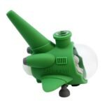 5 INCH BUMA SPACECRAFT SILICONE AND GLASS BONG - Image 5