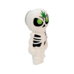 3.5 INCH SKULL MAN SILICONE PIPE WITH POT LEAF FORHEAD - Image 8
