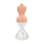 8 INCH GLASS BASE BONG WITH SILICONE LADY BOOBIES TOP WHITE AND BLACK - Image 12