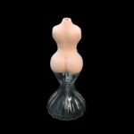 8 INCH GLASS BASE BONG WITH SILICONE LADY BOOBIES TOP WHITE AND BLACK - Image 17