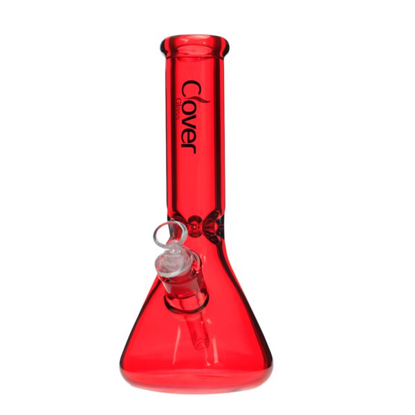 CLOVER 12 INCH 9MM COLOURED BONG - RED