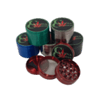 CANNA CRUSHER 50 MM 4 PART GRINDER IN ASSORTED COLORS - 6 PCS