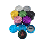 CANNA CRUSHER 63 MM 4 PART GRINDER WITH CARVED TOP, Pink