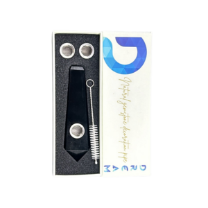 DREAM NATURAL GEMSTONE SMOKING PIPE SET, BLACK OBSIDIAN