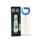 DREAM NATURAL GEMSTONE SMOKING PIPE SET, QINGHAI JADE