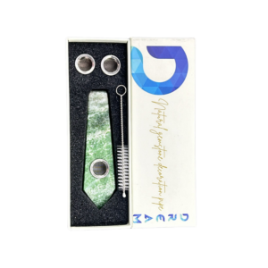 DREAM NATURAL GEMSTONE SMOKING PIPE SET, QINGHAI JADE