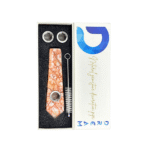 DREAM NATURAL GEMSTONE SMOKING PIPE SET, RED NETWORK JASPER
