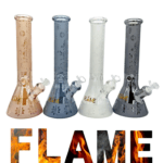 14 INCH TALL 7MM ANODIZED SAND BLASTED BONG