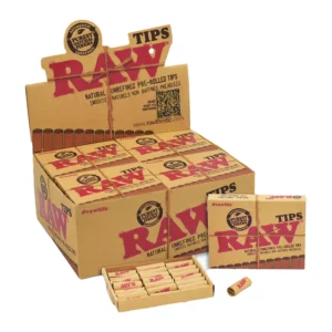 RAW PRE ROLLED TIPS IN BOXES - PACKS OF 21
