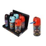 DISPLAY OF 6 CLICKIT SINGLE FLAME SPRAY CAN (MONSTER)