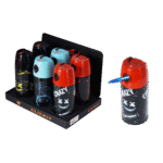 DISPLAY OF 6 CLICKIT SINGLE FLAME SPRAY CAN (SMILE FACE)