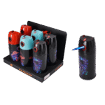 DISPLAY OF 6 CLICKIT SINGLE FLAME SPRAY CAN (MUSHROOMS)