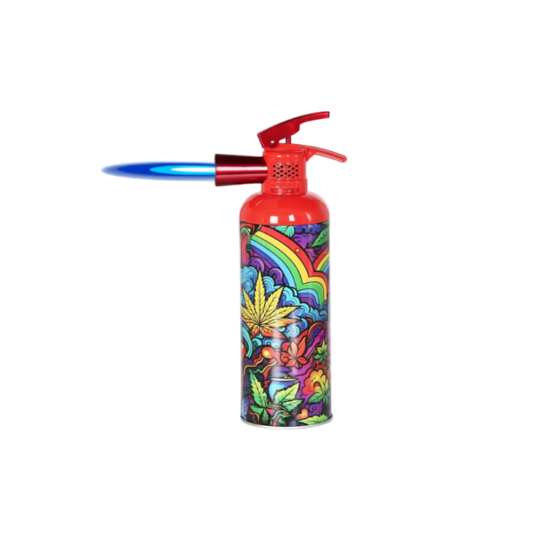 THE FIREBAR BY CLICKIT, 2 IN 1 HEAVY DUTY TORCH AND STASH CAN (PHYC POT LEAF)