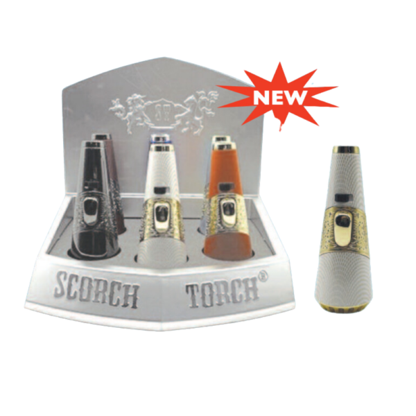 SCORCH TURBO STANDING PENCIL 4.5 INCH TWO-TONE METAL ASST COLOR - 6/DISPLAY