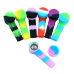 3.5 INCH SILICONE PIPES WITH LIDS ASSORTED 12 PCS PER BOX - Image 3