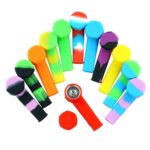 3.5 INCH SILICONE PIPES WITH LIDS ASSORTED 12 PCS PER BOX - Image 2