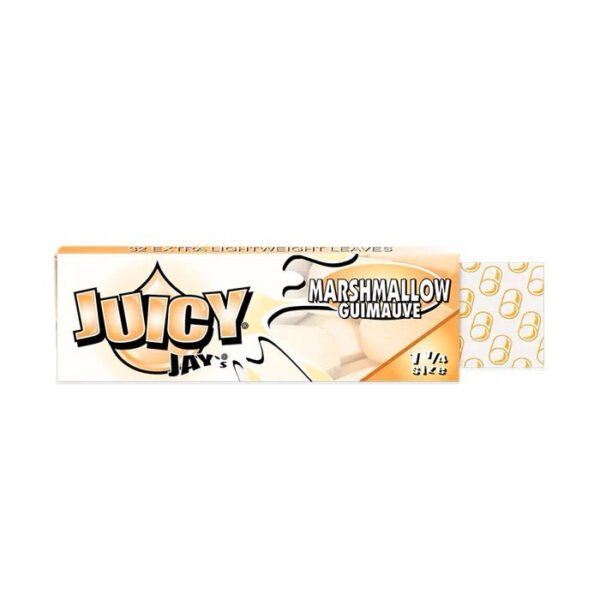 JUICY JAY'S 1¼ ROLLING PAPER - MARSHAMALLOW (24 PACK)