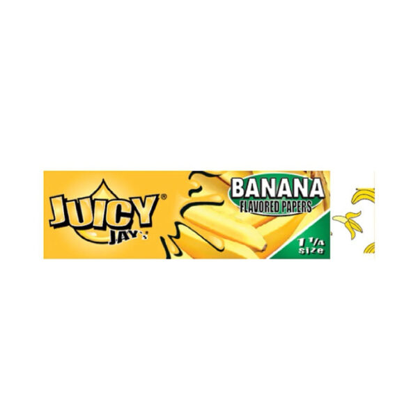 JUICY JAY'S 1¼ ROLLING PAPER - BANANA (24 PACK)