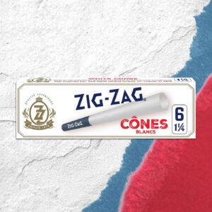 ZIG ZAG CONES 1¼ WHITE