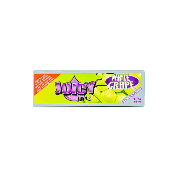 JUICY JAY'S 1¼ SUPER FINE ROLLING PAPER (24 PACK) - WHITE GRAPE