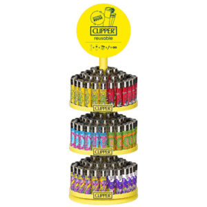 CLIPPER CAROUSEL PSYCHO LIGHTERS - 144CT + 12CT