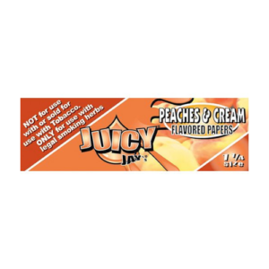JUICY JAY'S 1¼ ROLLING PAPER - PEACHES AND CREAM (24 PACK)