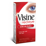 VISINE ORIGINAL RED EYE DROPS, 6 BOTTLES OF 15ML PER PACK
