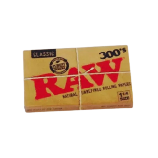 RAW CLASSIC 1-1/4 PAPERS, PACK OF 300, 40 PACKS PER BOX