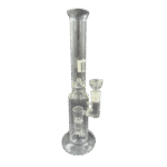 15 INCH STRAIGHT TUBE BONG WITH ELEVATOR PERK