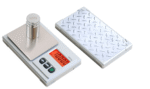 DIAMOND PLATE 220 GRAM DOUBLE DIGIT POCKET SCALE WITH CALIBRATION WEIGHT, RECHARGABLE BATTERY - Image 5